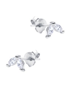 Gorgeous CZ Stone Silver Stud Earring STS-6271